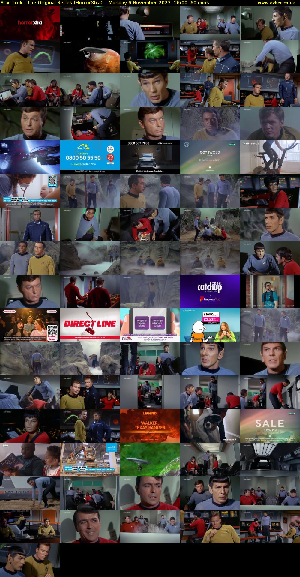 Star Trek - The Original Series (HorrorXtra) Monday 6 November 2023 16:00 - 17:00