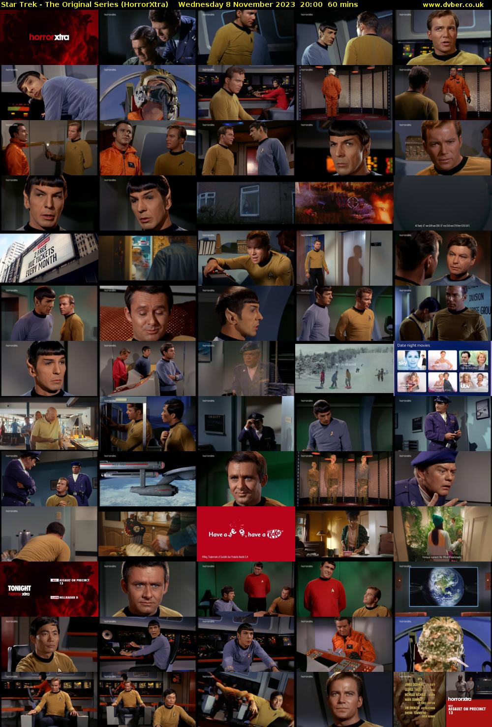 Star Trek - The Original Series (HorrorXtra) Wednesday 8 November 2023 20:00 - 21:00