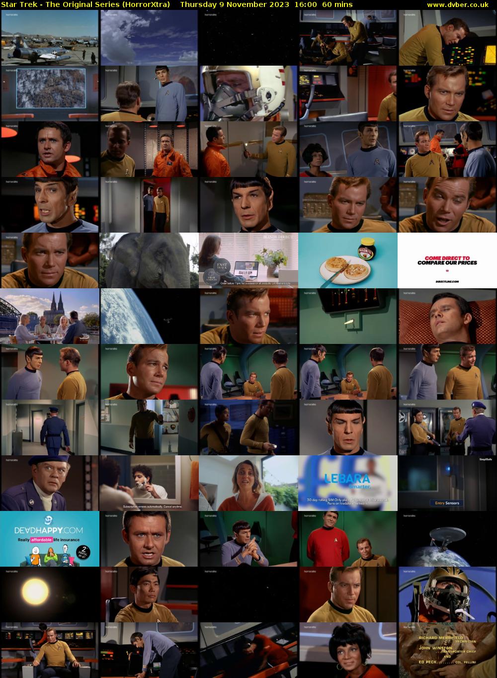 Star Trek - The Original Series (HorrorXtra) Thursday 9 November 2023 16:00 - 17:00