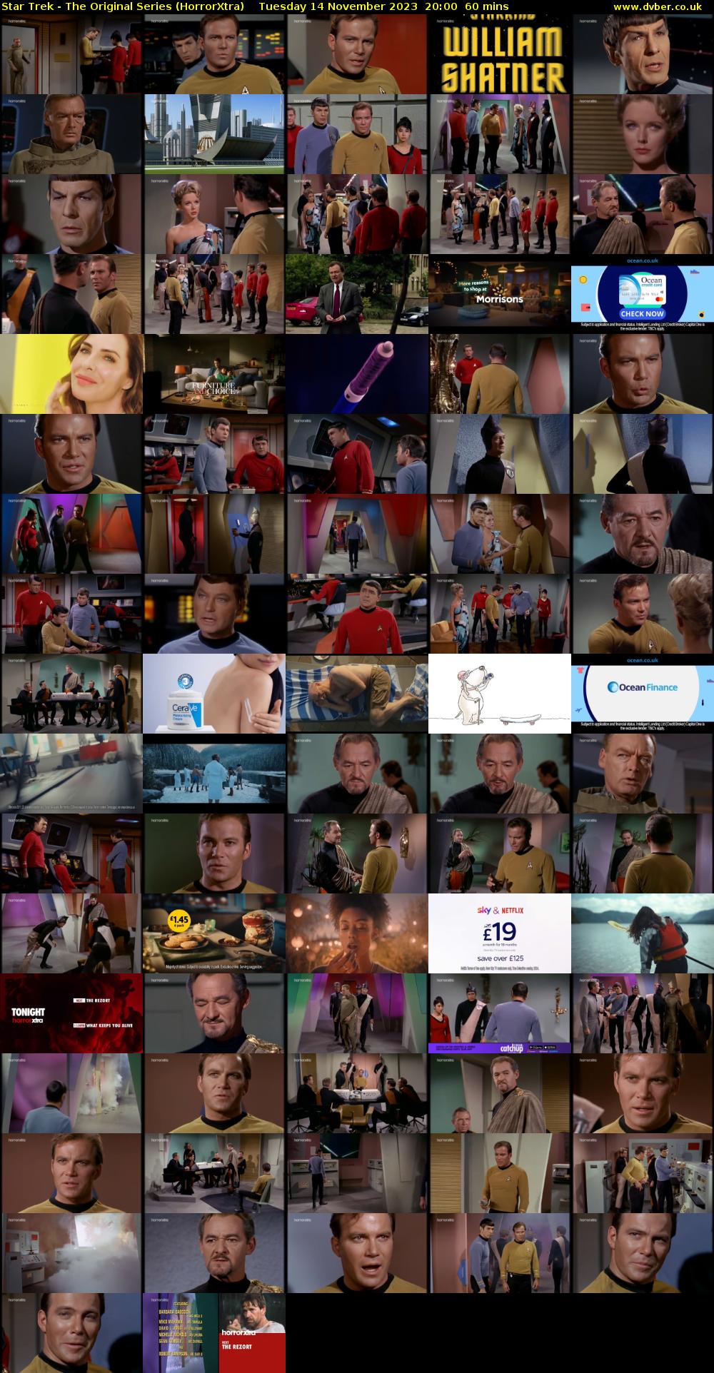 Star Trek - The Original Series (HorrorXtra) Tuesday 14 November 2023 20:00 - 21:00