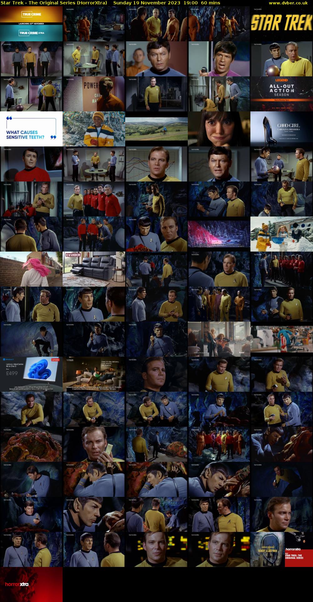 Star Trek - The Original Series (HorrorXtra) Sunday 19 November 2023 19:00 - 20:00