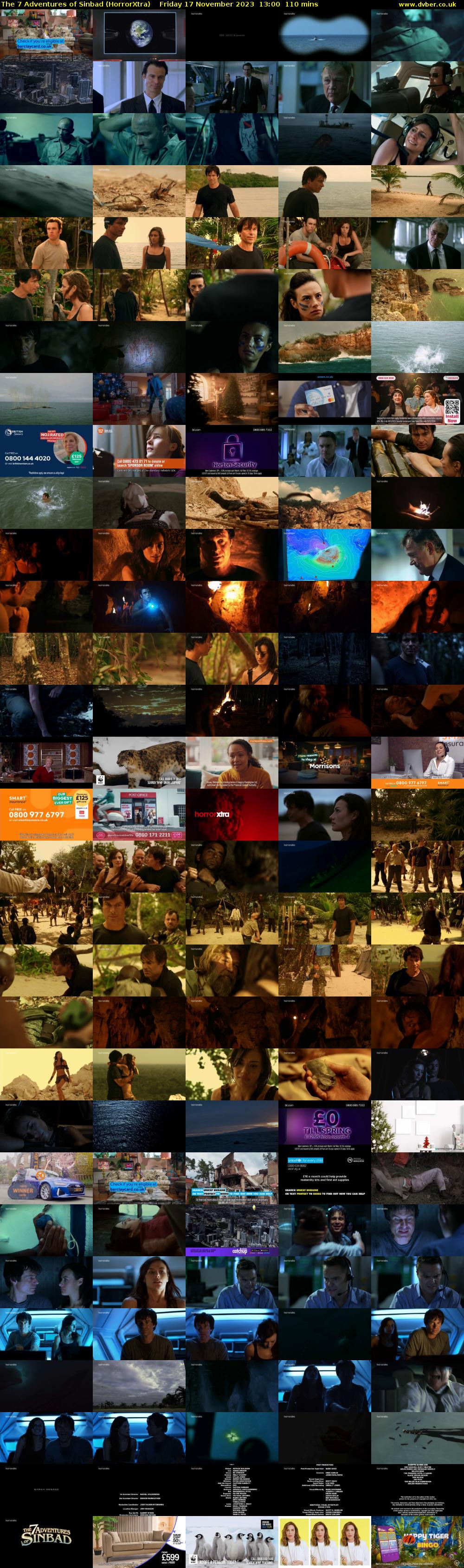The 7 Adventures of Sinbad (HorrorXtra) Friday 17 November 2023 13:00 - 14:50