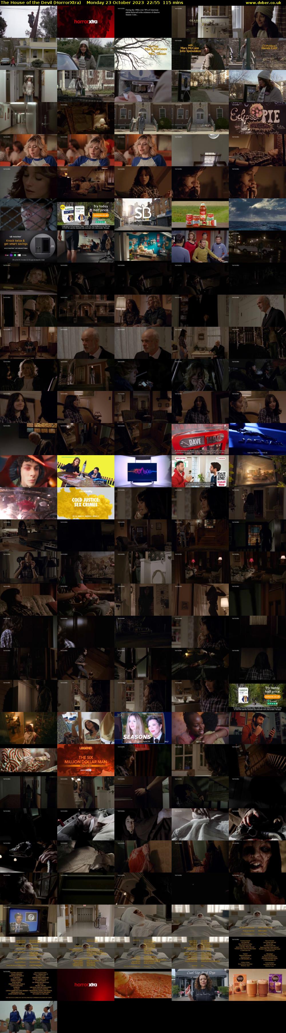 The House of the Devil (HorrorXtra) Monday 23 October 2023 22:55 - 00:50
