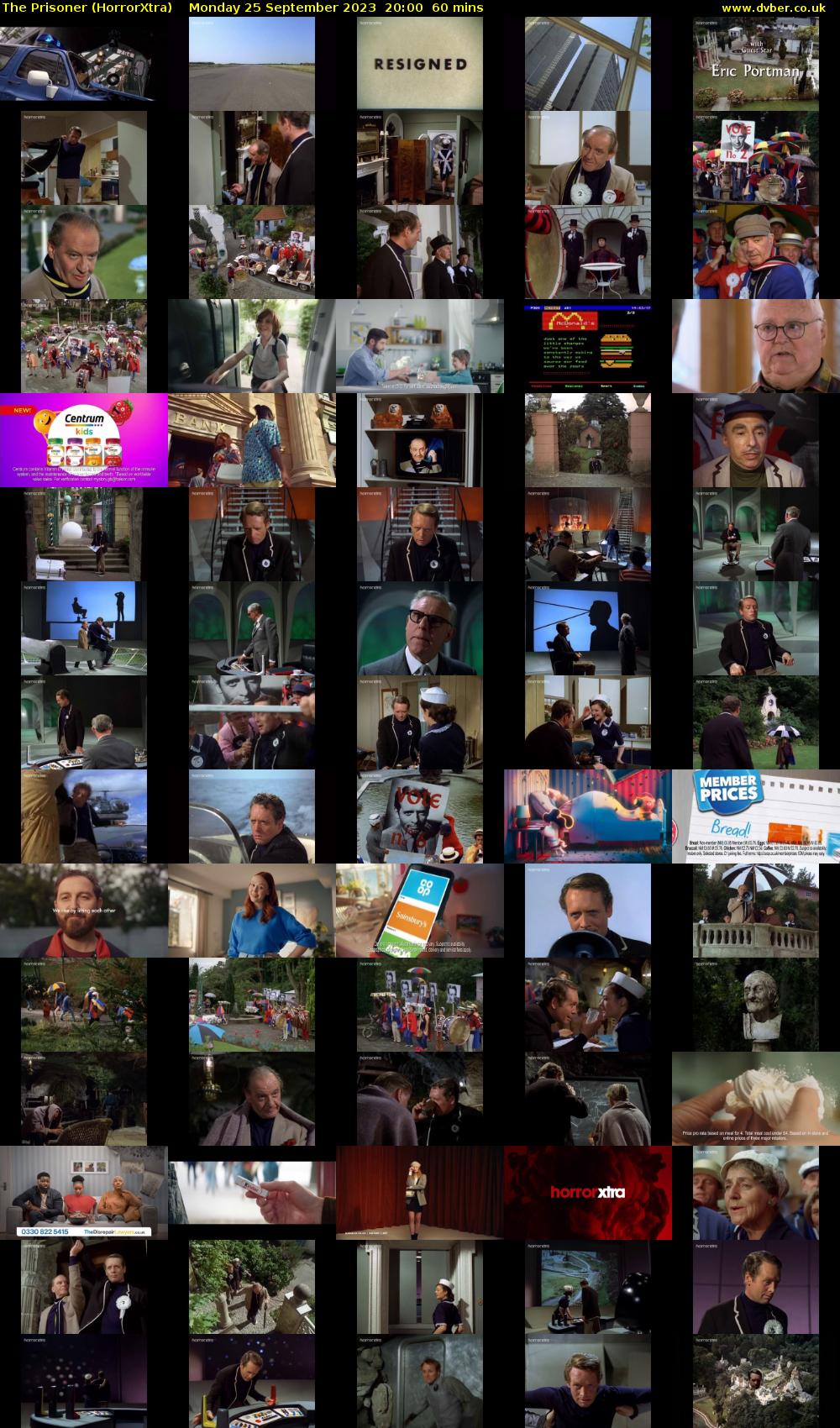 The Prisoner (HorrorXtra) Monday 25 September 2023 20:00 - 21:00