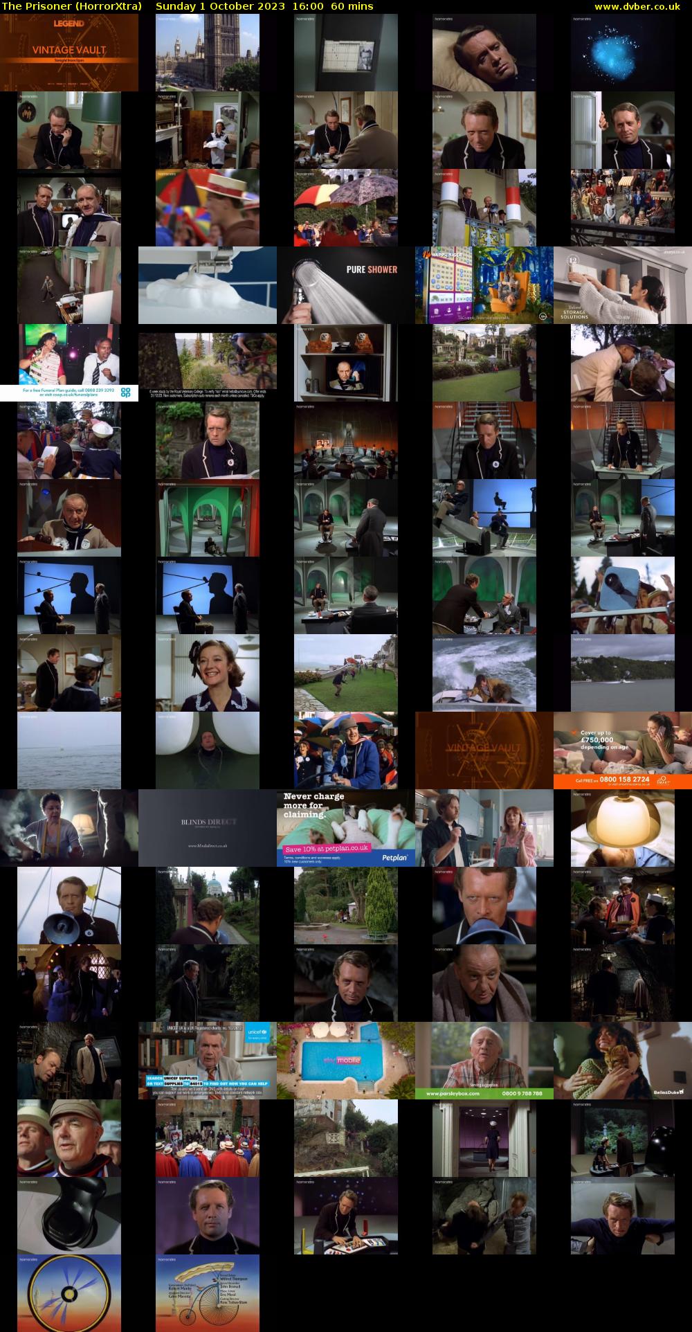 The Prisoner (HorrorXtra) Sunday 1 October 2023 16:00 - 17:00