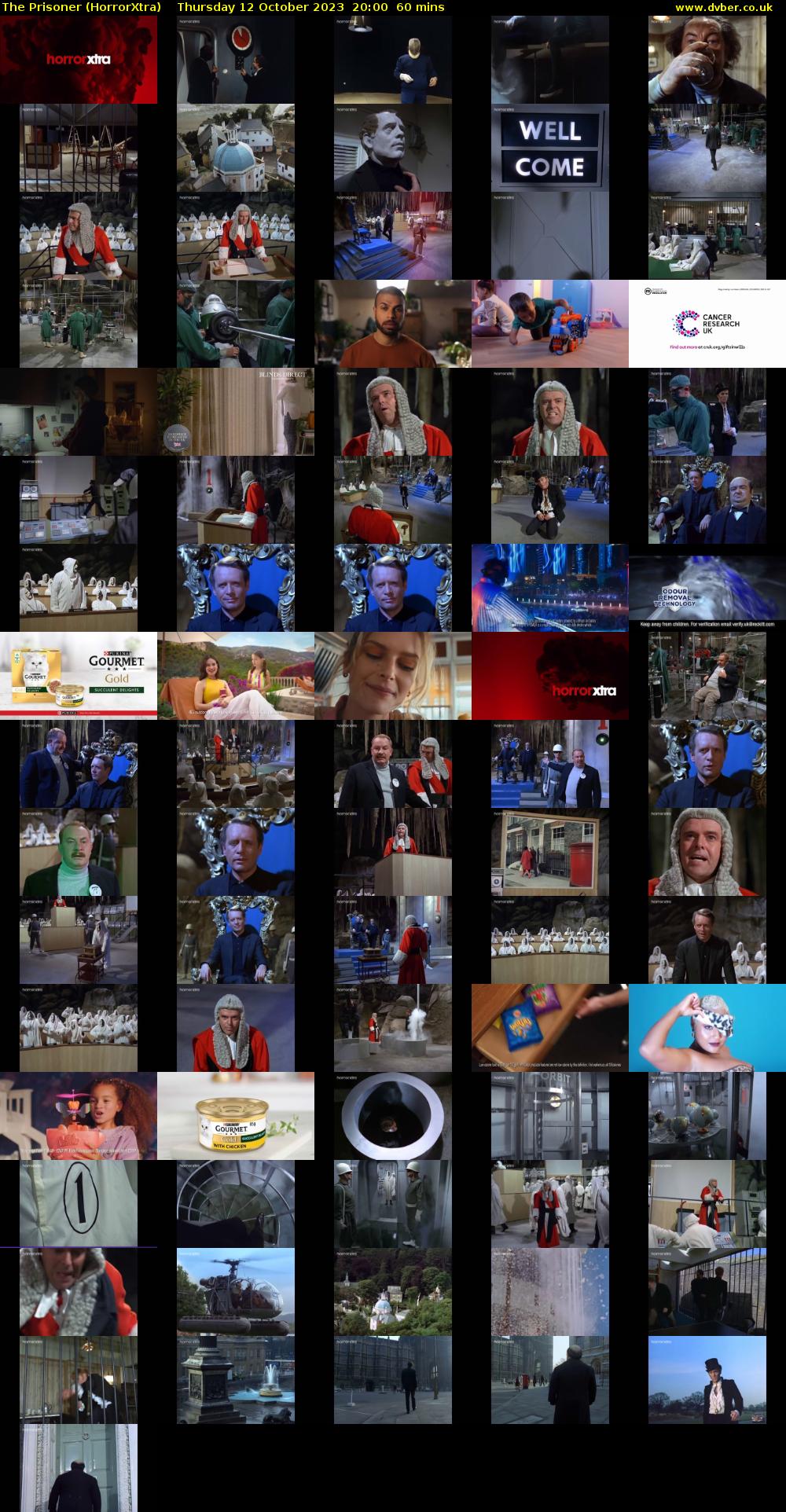 The Prisoner (HorrorXtra) Thursday 12 October 2023 20:00 - 21:00