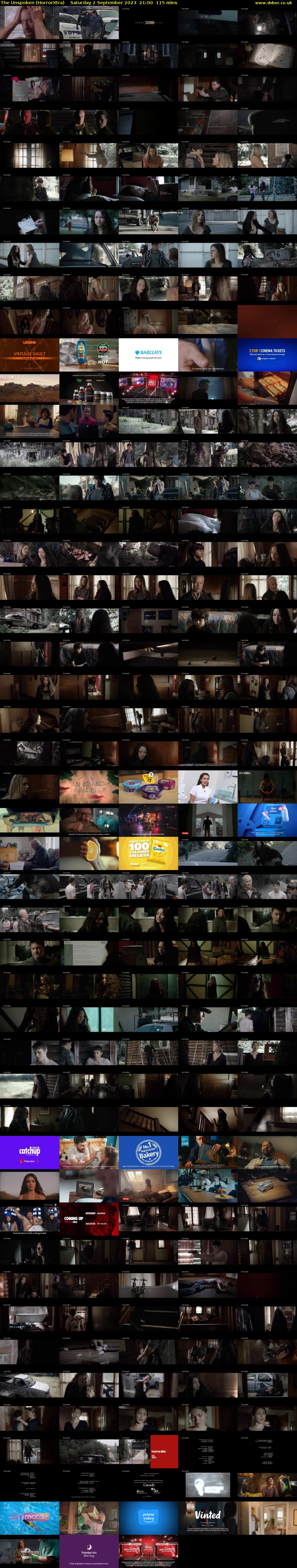 The Unspoken (HorrorXtra) Saturday 2 September 2023 21:00 - 22:55