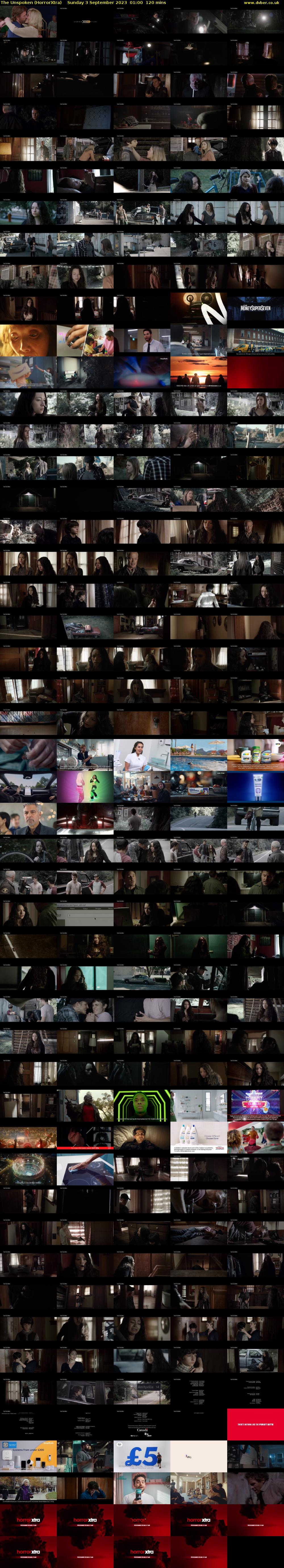 The Unspoken (HorrorXtra) Sunday 3 September 2023 01:00 - 03:00