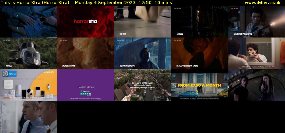 This is HorrorXtra (HorrorXtra) Monday 4 September 2023 12:50 - 13:00