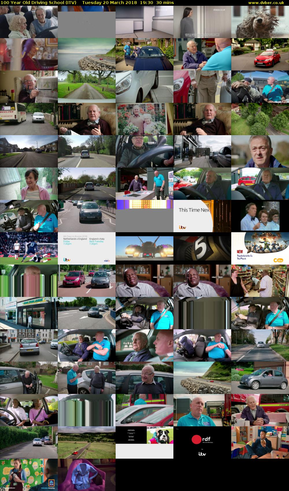 100 Year Old Driving School (ITV) Tuesday 20 March 2018 19:30 - 20:00
