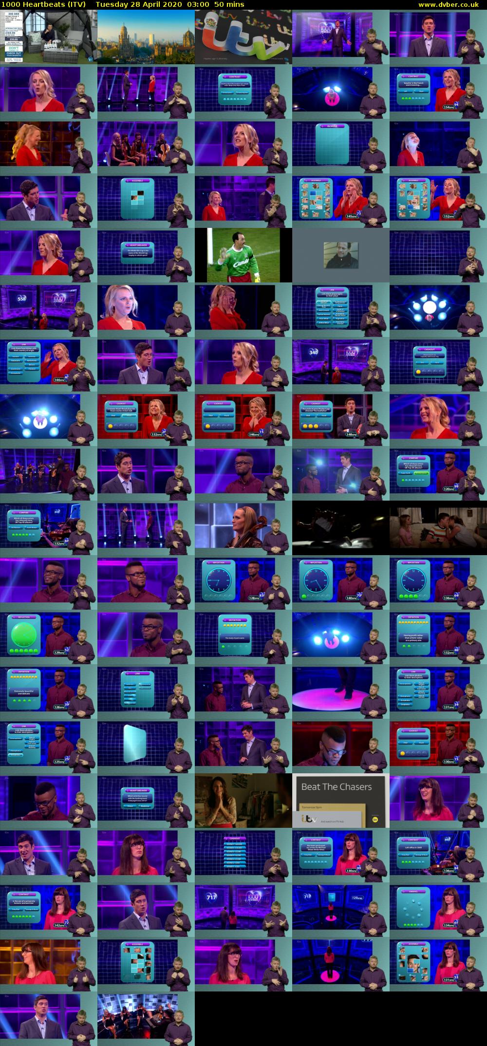 1000 Heartbeats (ITV) Tuesday 28 April 2020 03:00 - 03:50