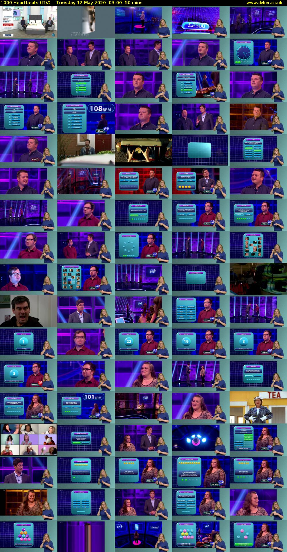 1000 Heartbeats (ITV) Tuesday 12 May 2020 03:00 - 03:50