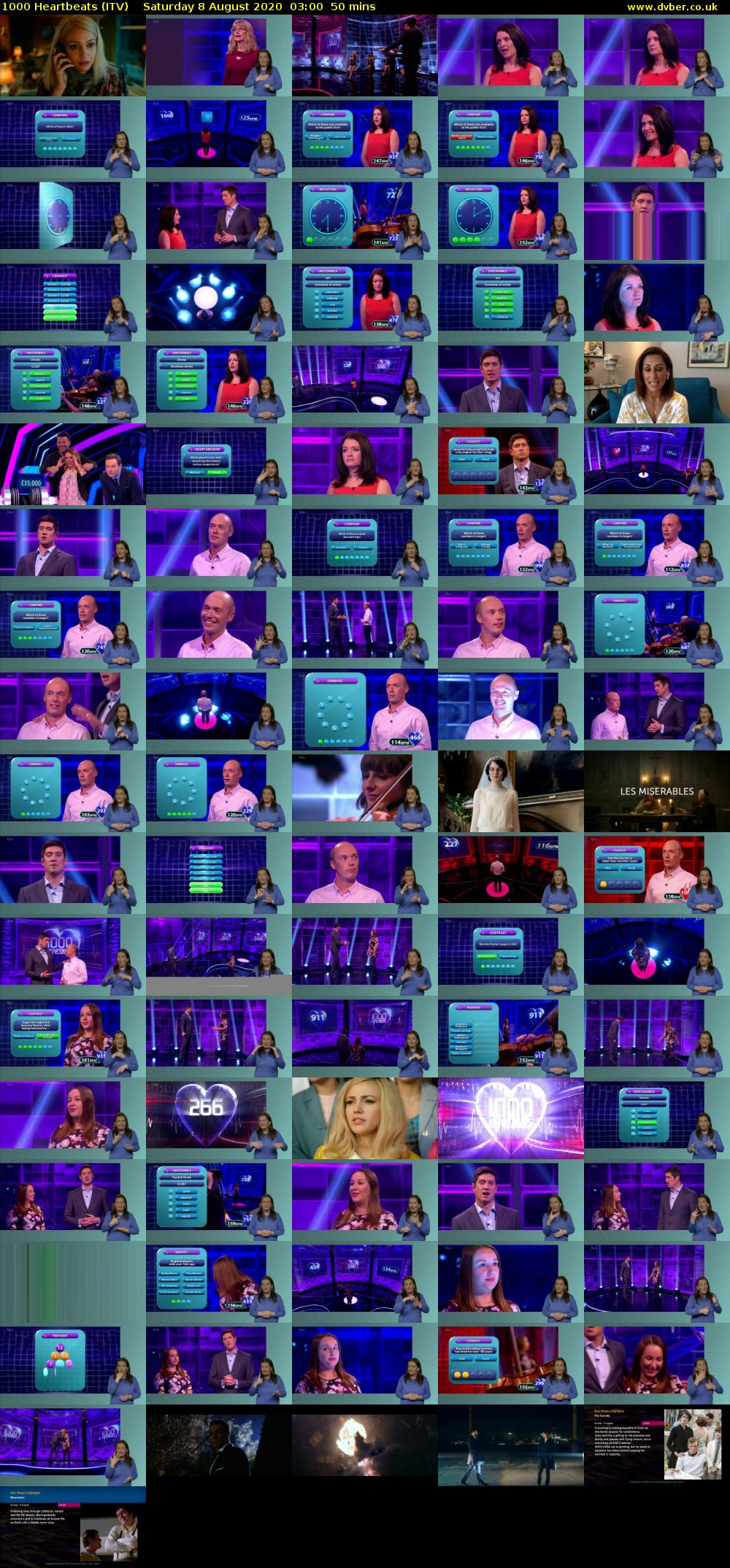 1000 Heartbeats (ITV) Saturday 8 August 2020 03:00 - 03:50