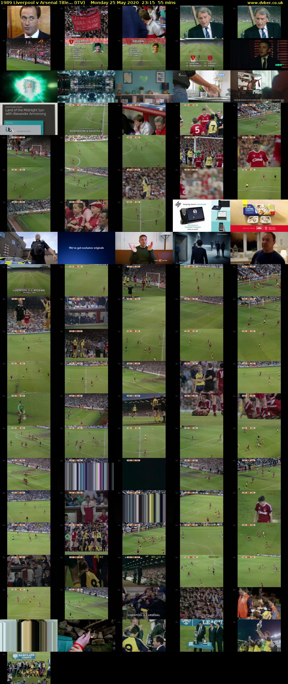 1989 Liverpool v Arsenal Title... (ITV) Monday 25 May 2020 23:15 - 00:10
