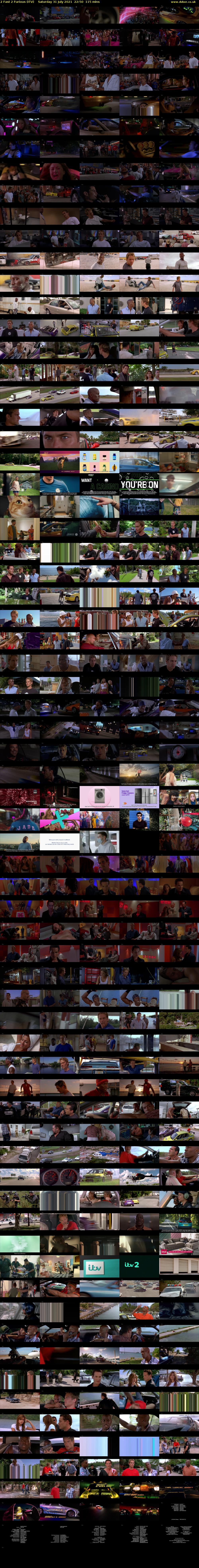 2 Fast 2 Furious (ITV) Saturday 31 July 2021 22:50 - 00:45