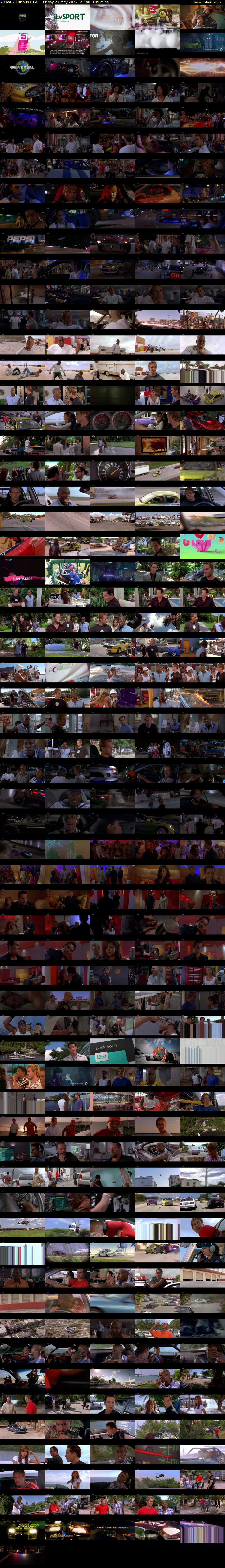 2 Fast 2 Furious (ITV) Friday 27 May 2022 23:40 - 01:25