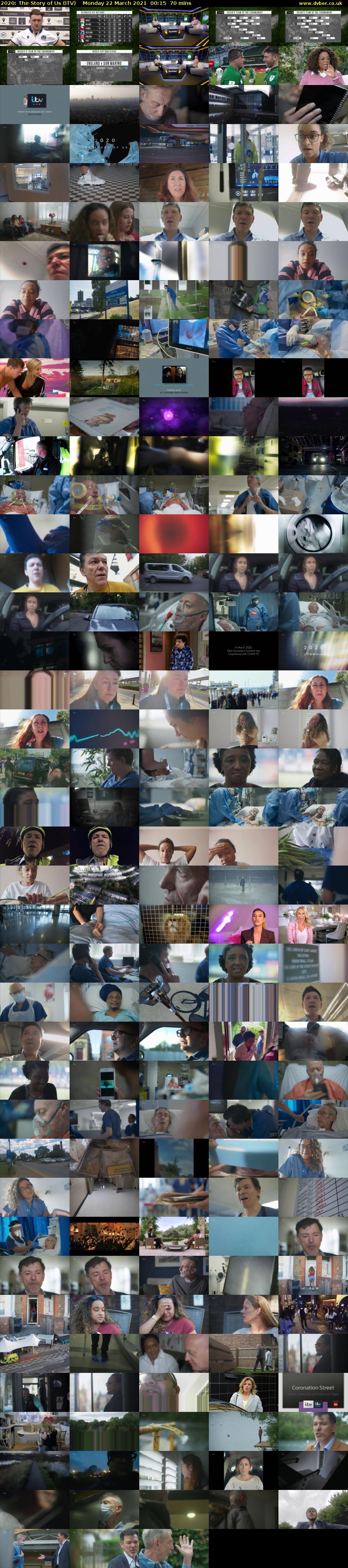 2020: The Story of Us (ITV) Monday 22 March 2021 00:15 - 01:25