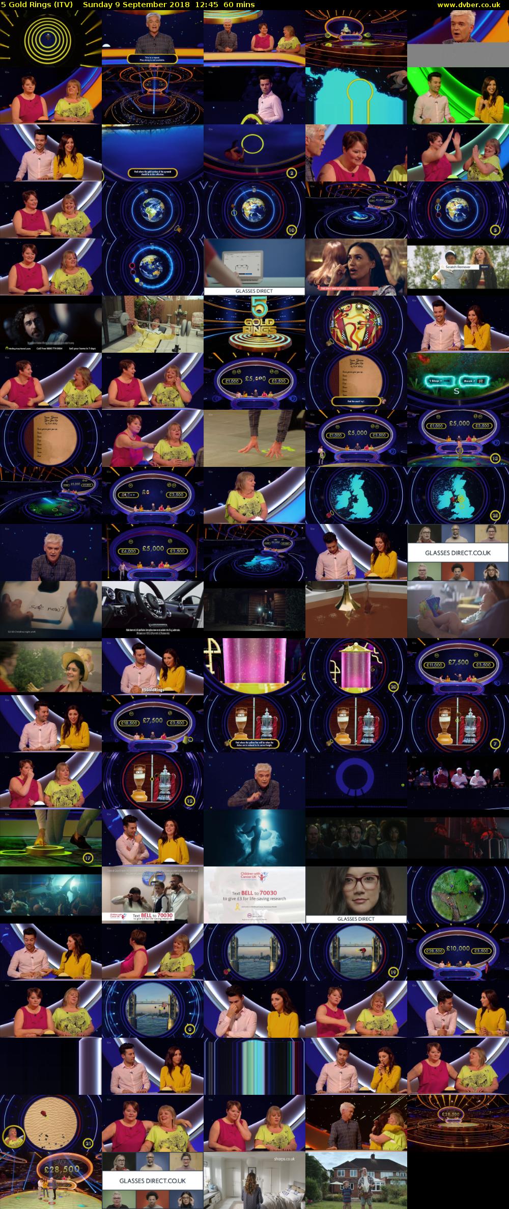 5 Gold Rings (ITV) Sunday 9 September 2018 12:45 - 13:45
