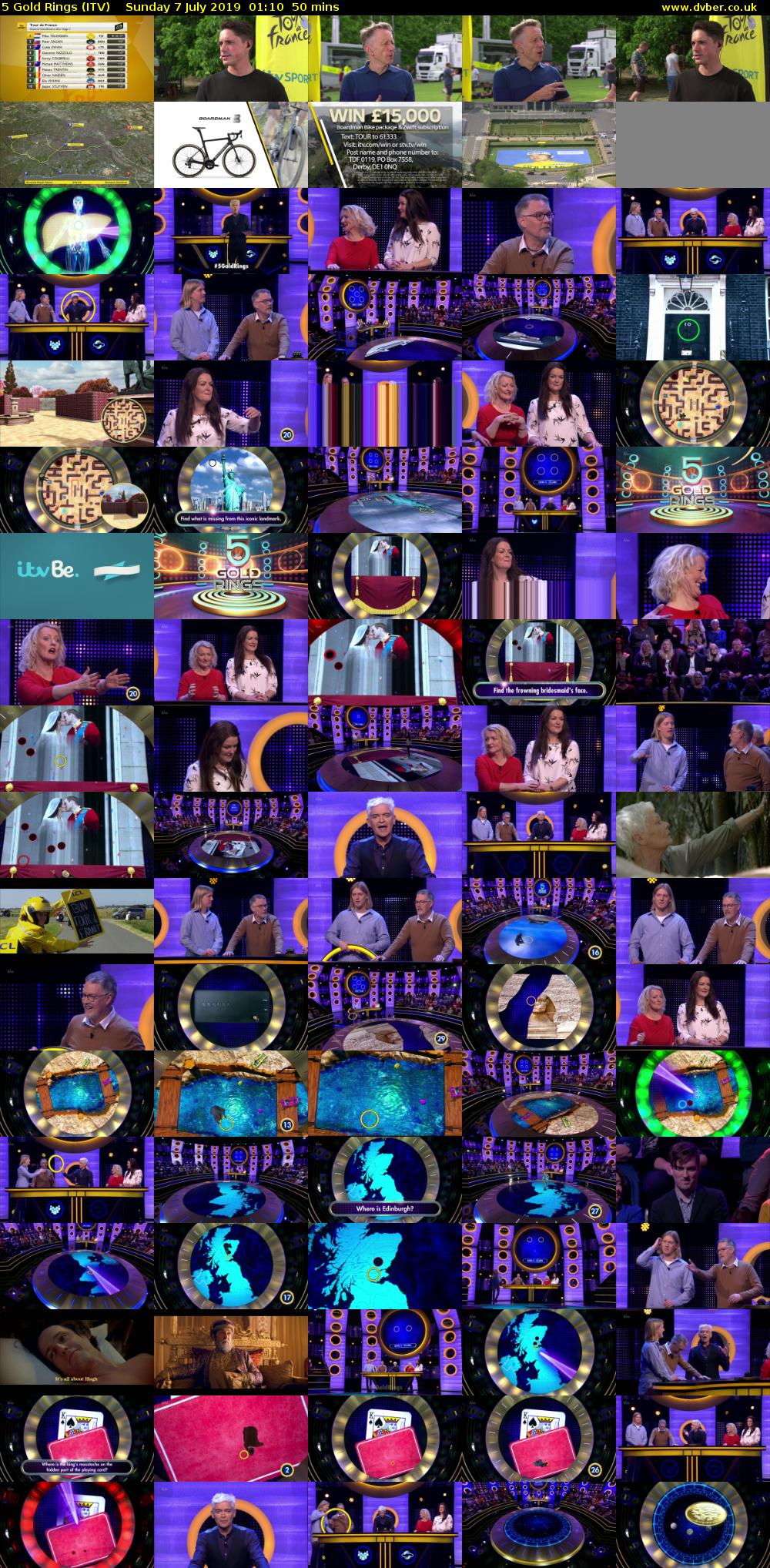 5 Gold Rings (ITV) Sunday 7 July 2019 01:10 - 02:00