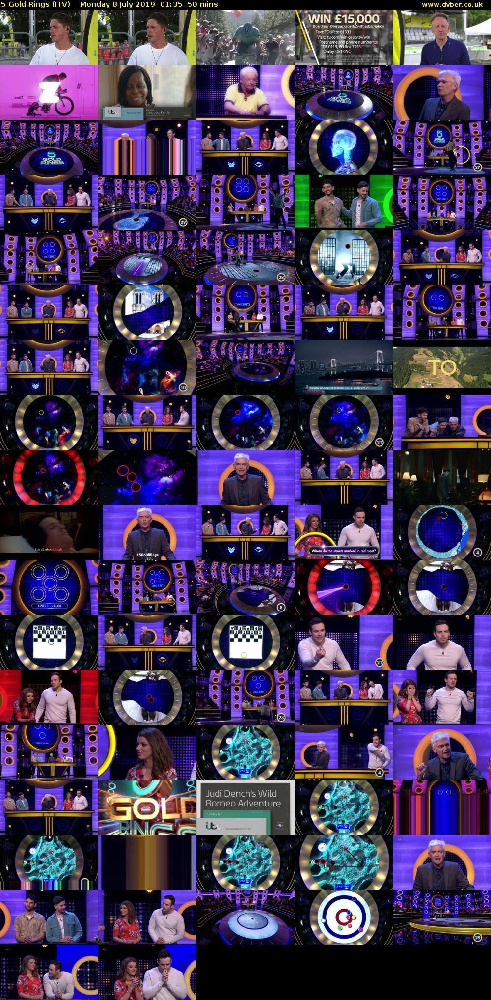 5 Gold Rings (ITV) Monday 8 July 2019 01:35 - 02:25