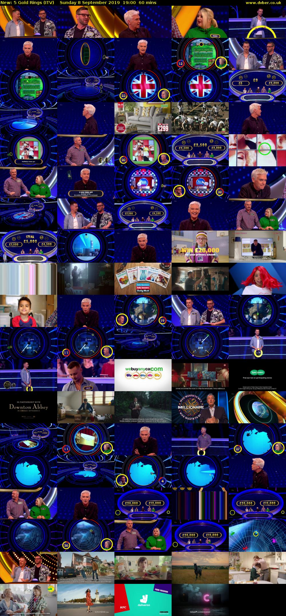 5 Gold Rings (ITV) Sunday 8 September 2019 19:00 - 20:00