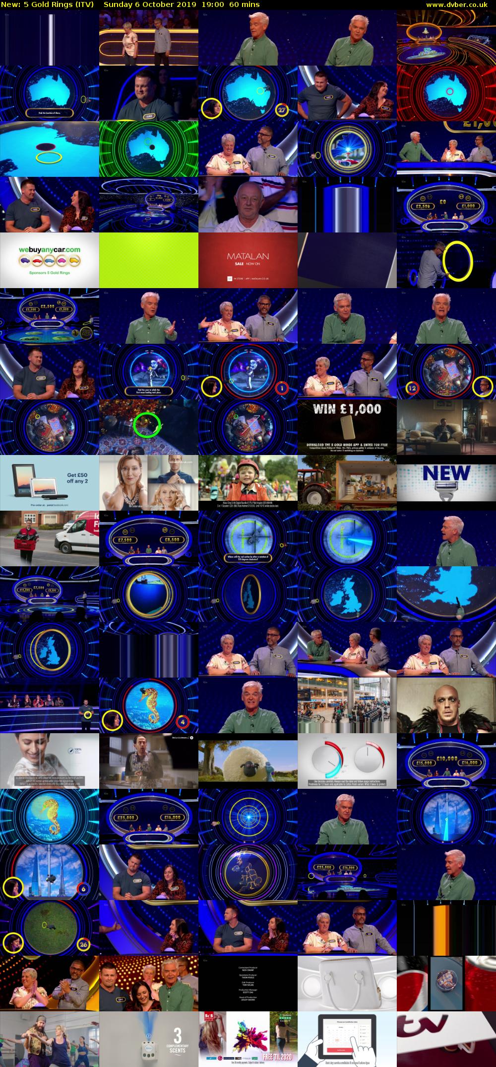 5 Gold Rings (ITV) Sunday 6 October 2019 19:00 - 20:00