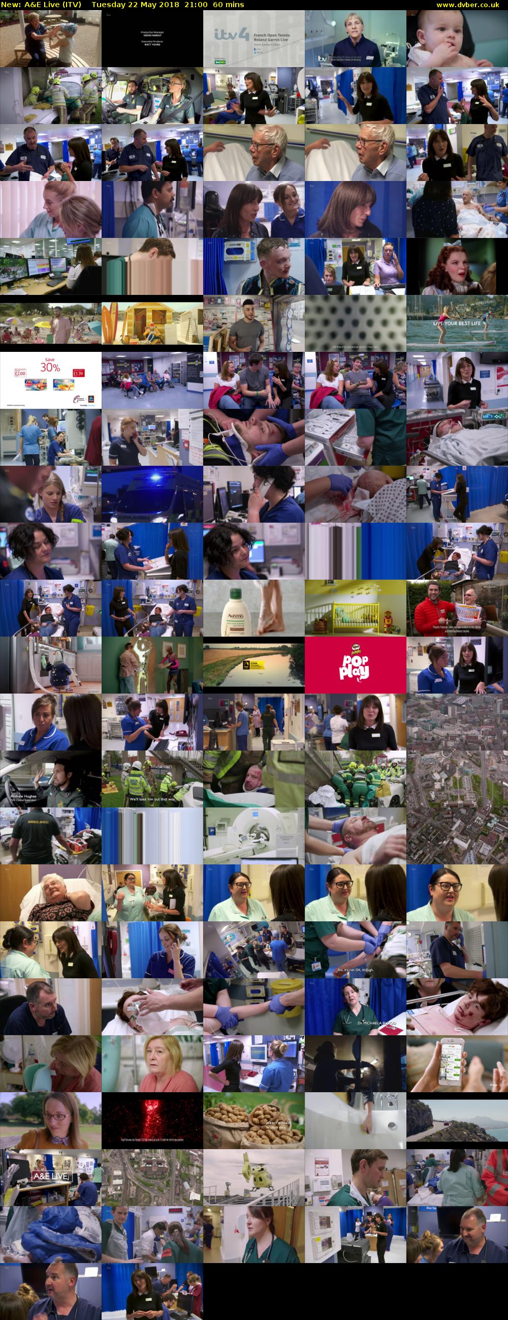 A&E Live (ITV) Tuesday 22 May 2018 21:00 - 22:00