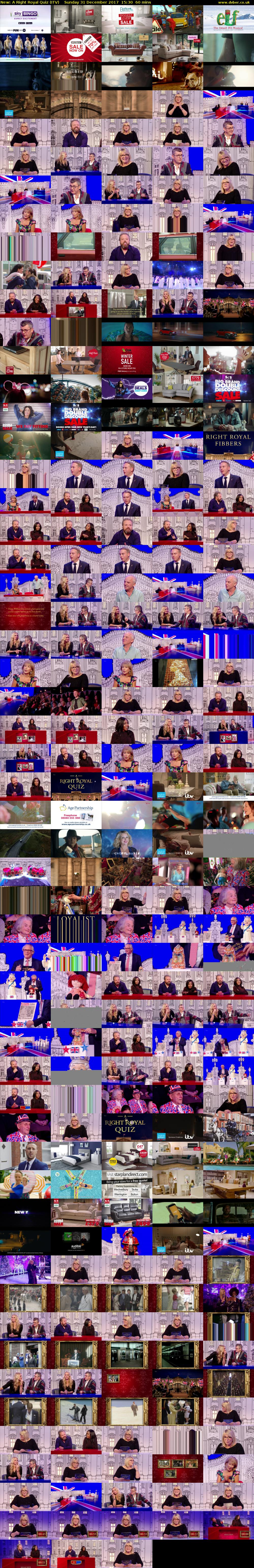A Right Royal Quiz (ITV) Sunday 31 December 2017 15:30 - 16:30