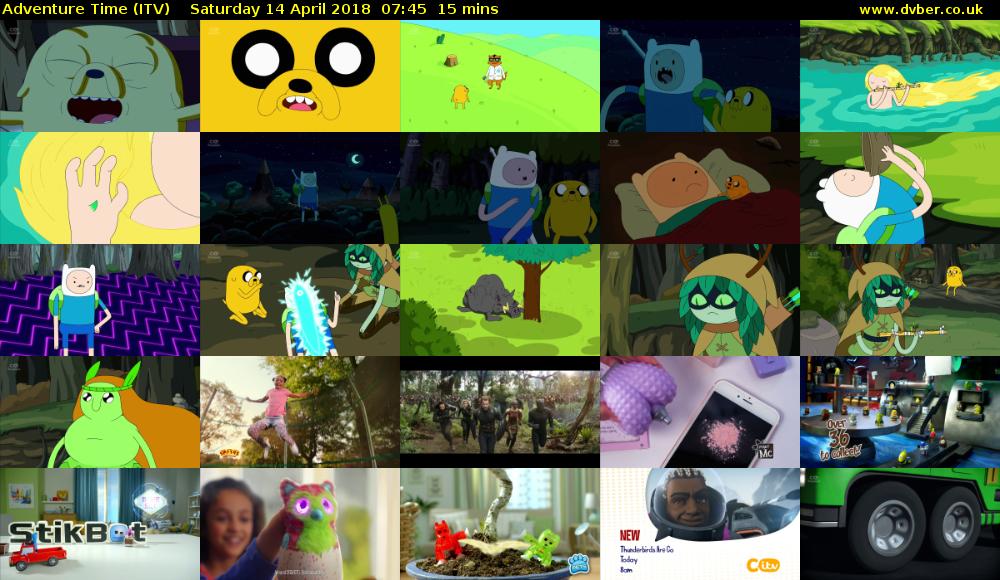 Adventure Time (ITV) Saturday 14 April 2018 07:45 - 08:00