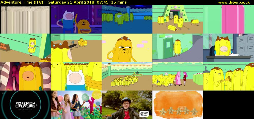Adventure Time (ITV) Saturday 21 April 2018 07:45 - 08:00