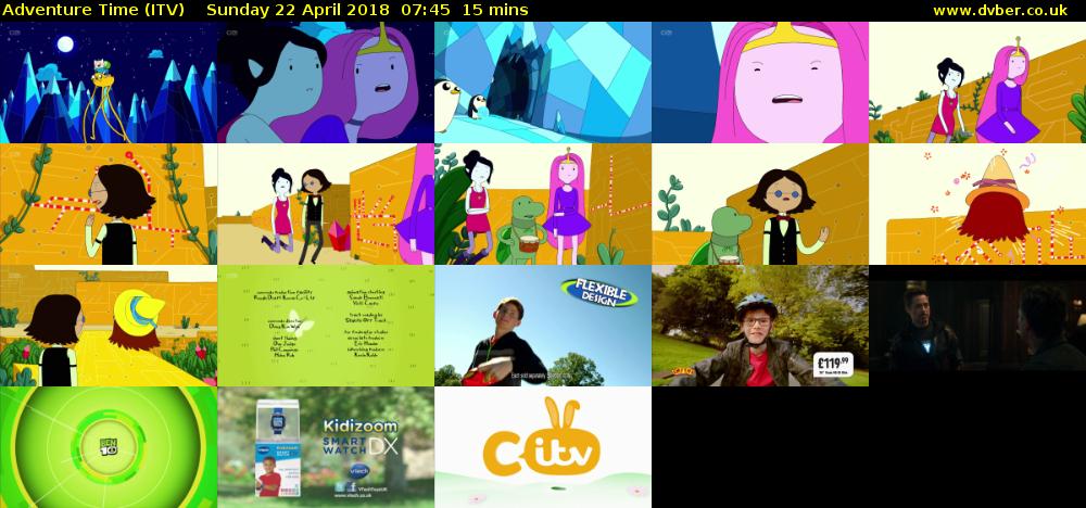 Adventure Time (ITV) Sunday 22 April 2018 07:45 - 08:00