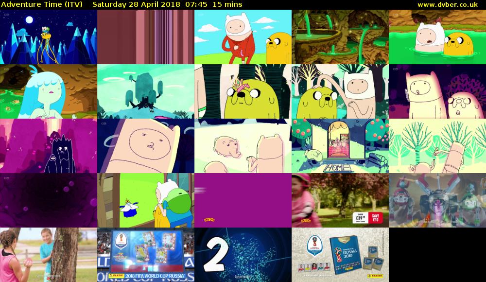 Adventure Time (ITV) Saturday 28 April 2018 07:45 - 08:00