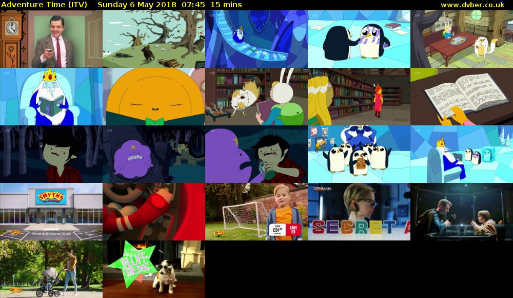 Adventure Time (ITV) Sunday 6 May 2018 07:45 - 08:00