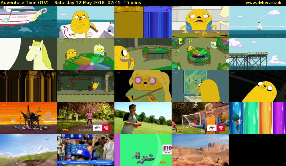 Adventure Time (ITV) Saturday 12 May 2018 07:45 - 08:00