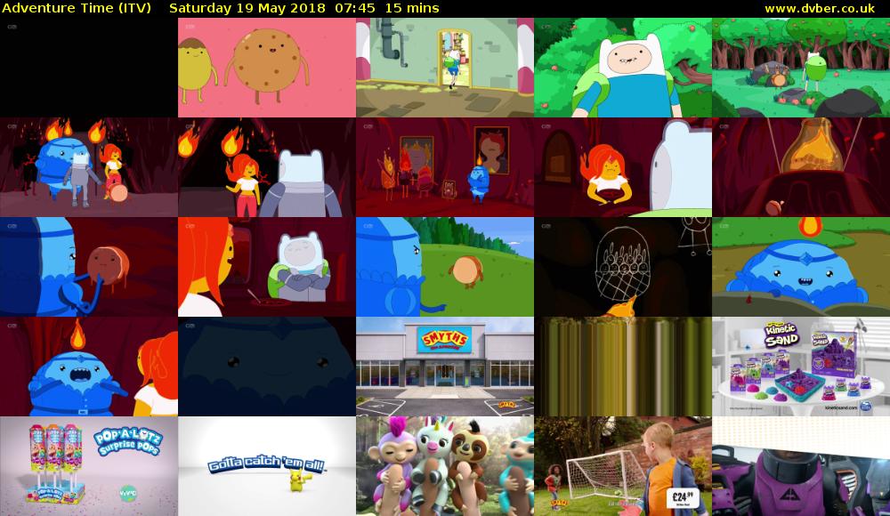 Adventure Time (ITV) Saturday 19 May 2018 07:45 - 08:00