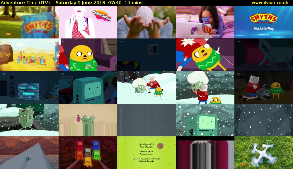 Adventure Time (ITV) Saturday 9 June 2018 07:40 - 07:55