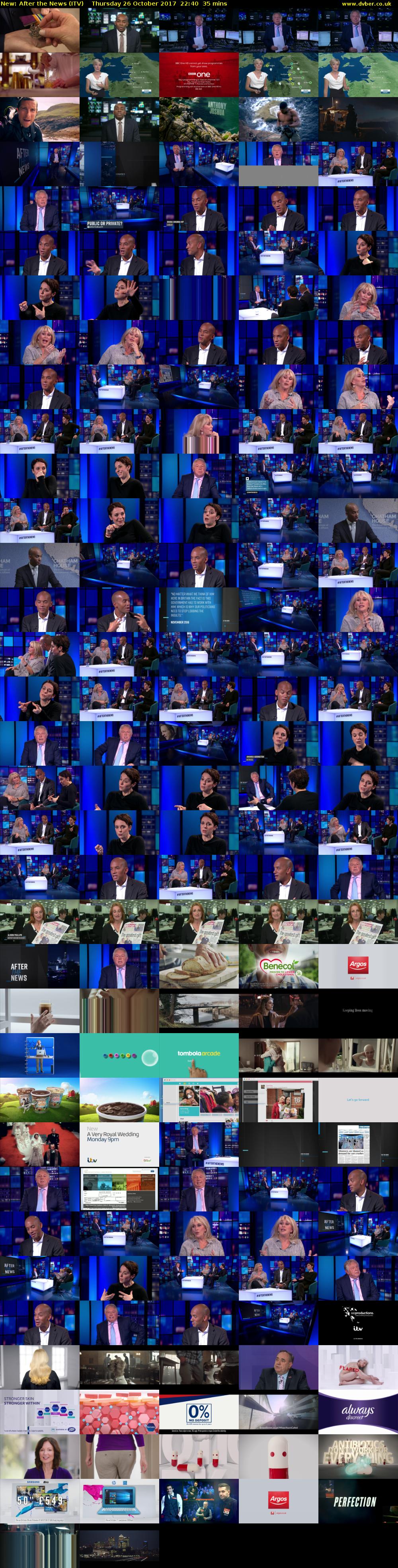 After the News (ITV) Thursday 26 October 2017 22:40 - 23:15