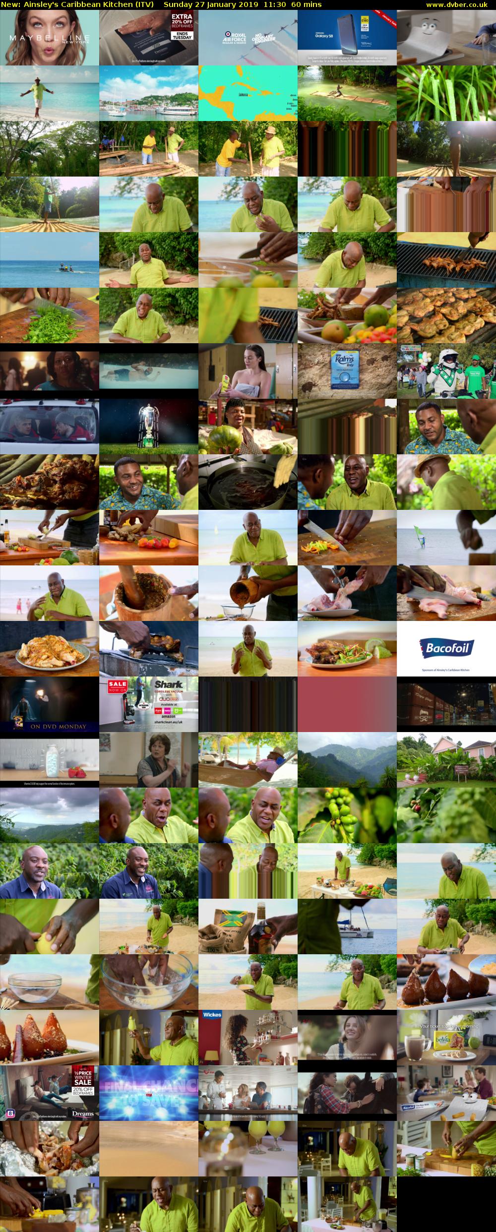 Ainsley's Caribbean Kitchen (ITV) Sunday 27 January 2019 11:30 - 12:30
