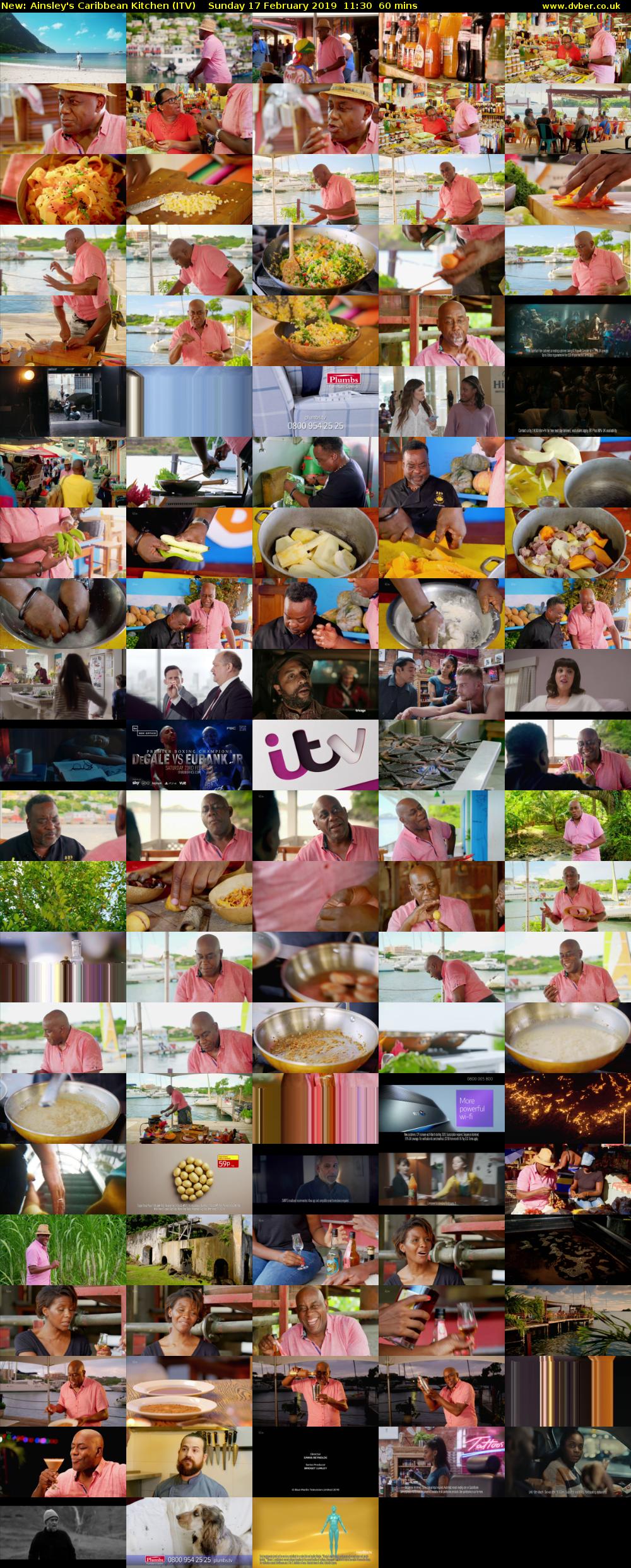 Ainsley's Caribbean Kitchen (ITV) Sunday 17 February 2019 11:30 - 12:30