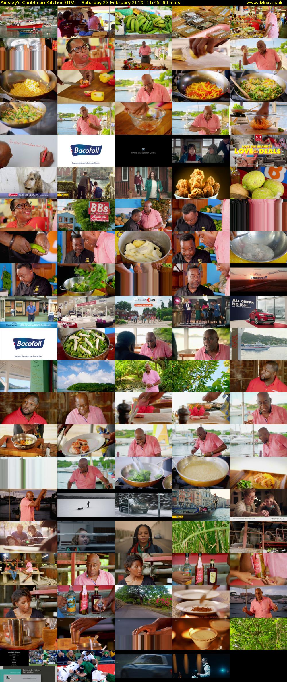 Ainsley's Caribbean Kitchen (ITV) Saturday 23 February 2019 11:45 - 12:45