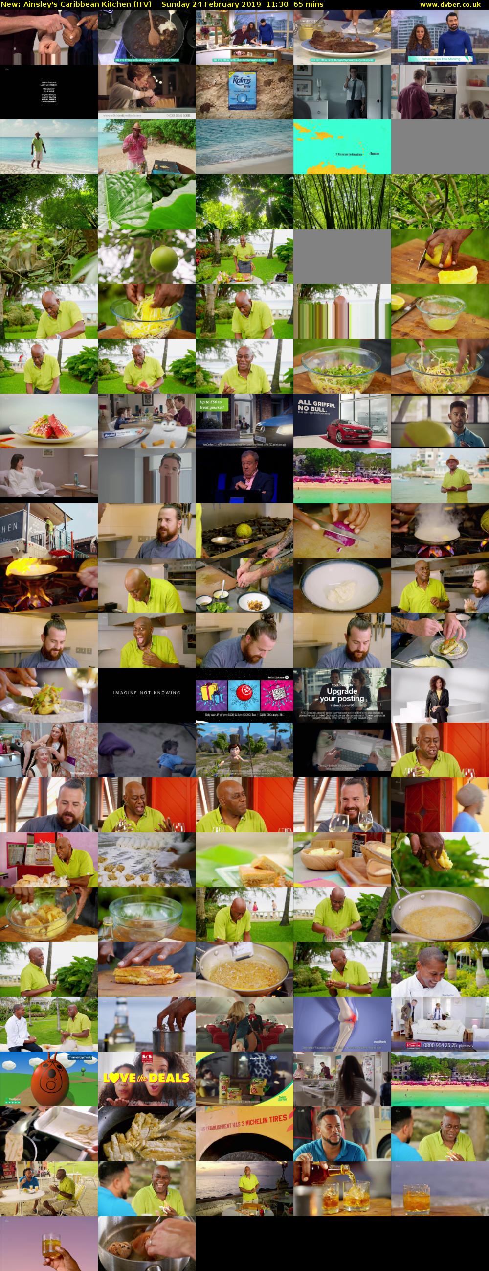 Ainsley's Caribbean Kitchen (ITV) Sunday 24 February 2019 11:30 - 12:35