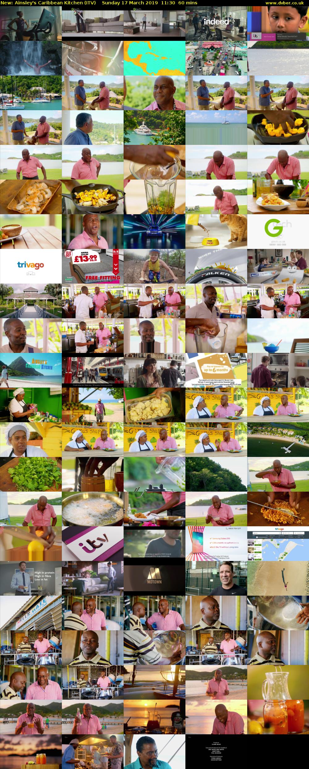 Ainsley's Caribbean Kitchen (ITV) Sunday 17 March 2019 11:30 - 12:30