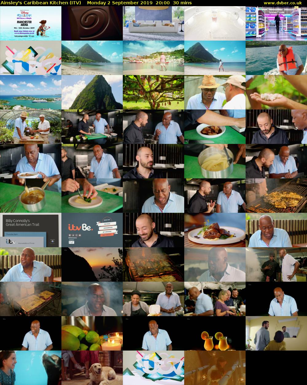 Ainsley's Caribbean Kitchen (ITV) Monday 2 September 2019 20:00 - 20:30
