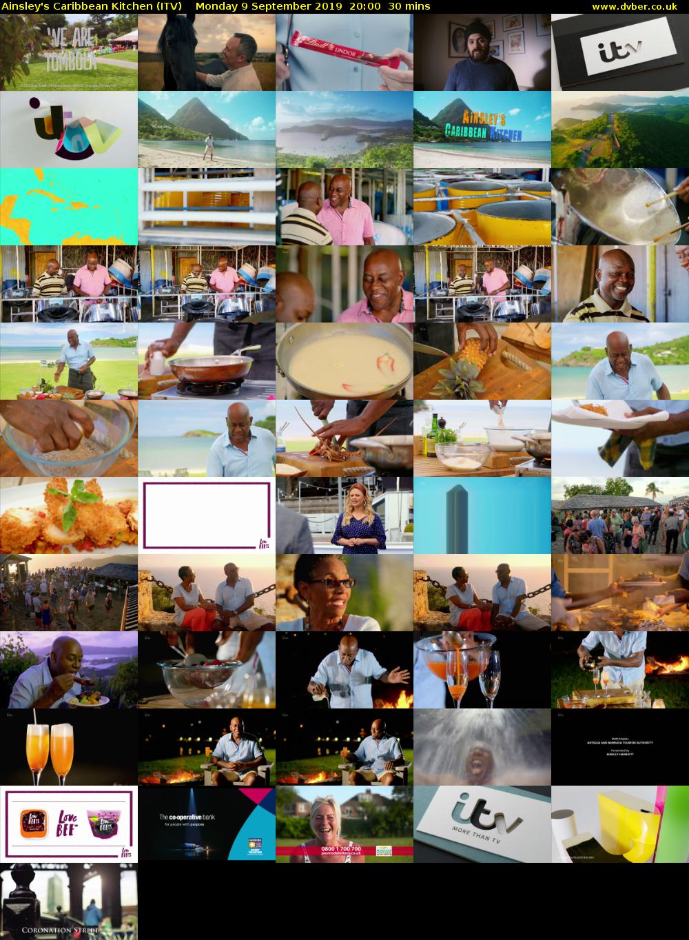 Ainsley's Caribbean Kitchen (ITV) Monday 9 September 2019 20:00 - 20:30