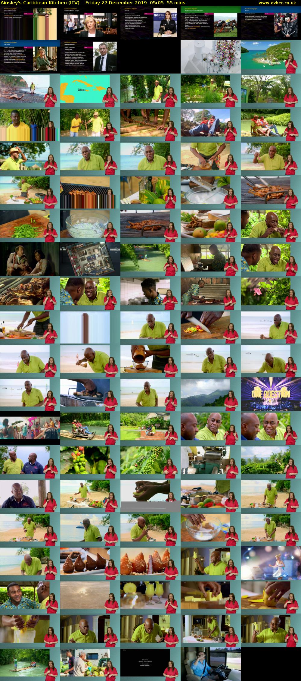 Ainsley's Caribbean Kitchen (ITV) Friday 27 December 2019 05:05 - 06:00