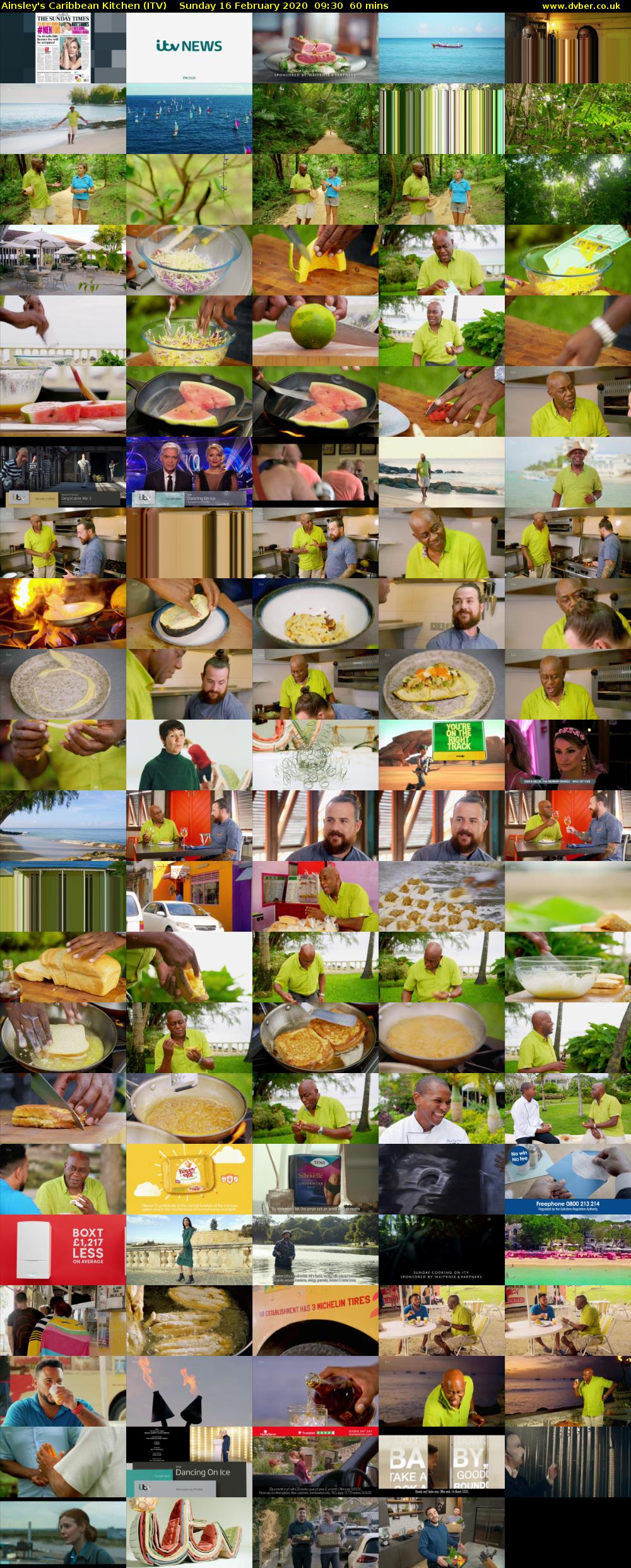Ainsley's Caribbean Kitchen (ITV) Sunday 16 February 2020 09:30 - 10:30