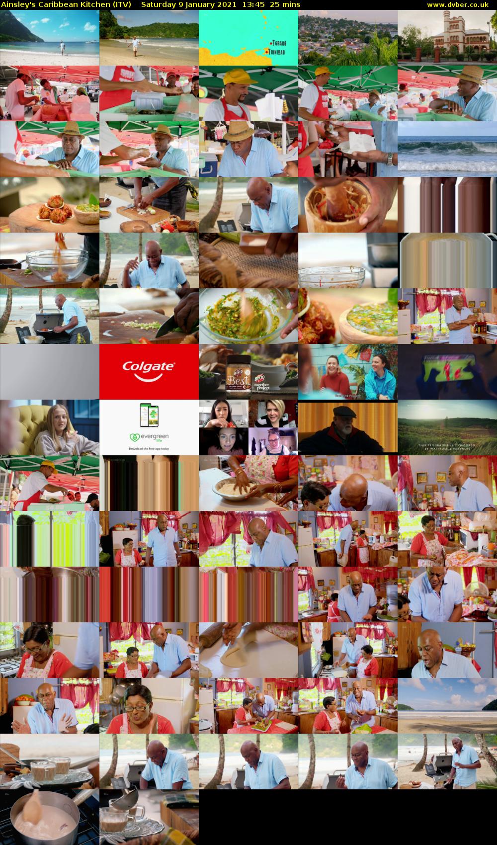 Ainsley's Caribbean Kitchen (ITV) Saturday 9 January 2021 13:45 - 14:10