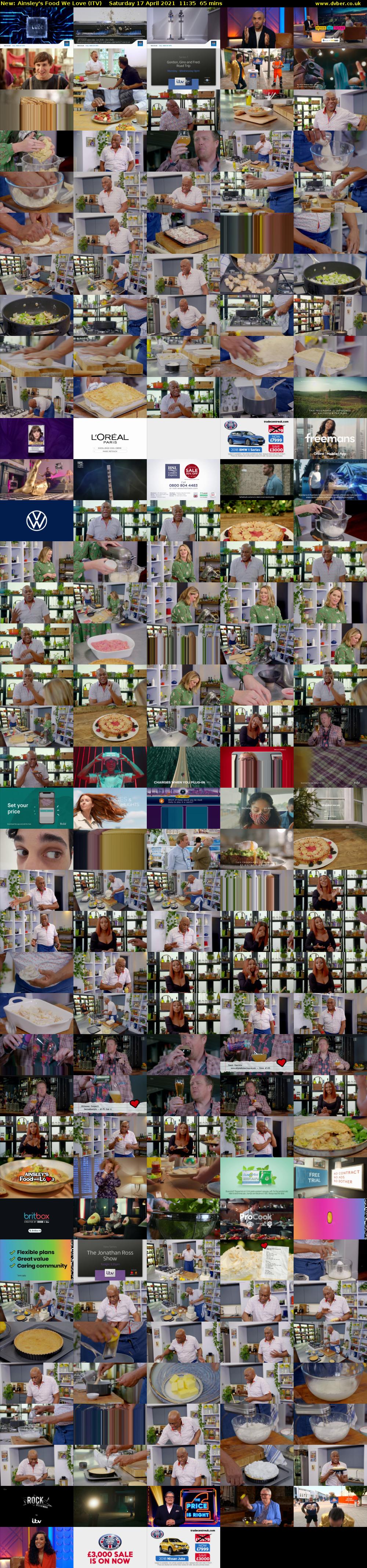 Ainsley's Food We Love (ITV) Saturday 17 April 2021 11:35 - 12:40