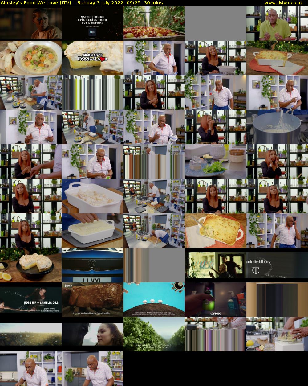 Ainsley's Food We Love (ITV) Sunday 3 July 2022 09:25 - 09:55