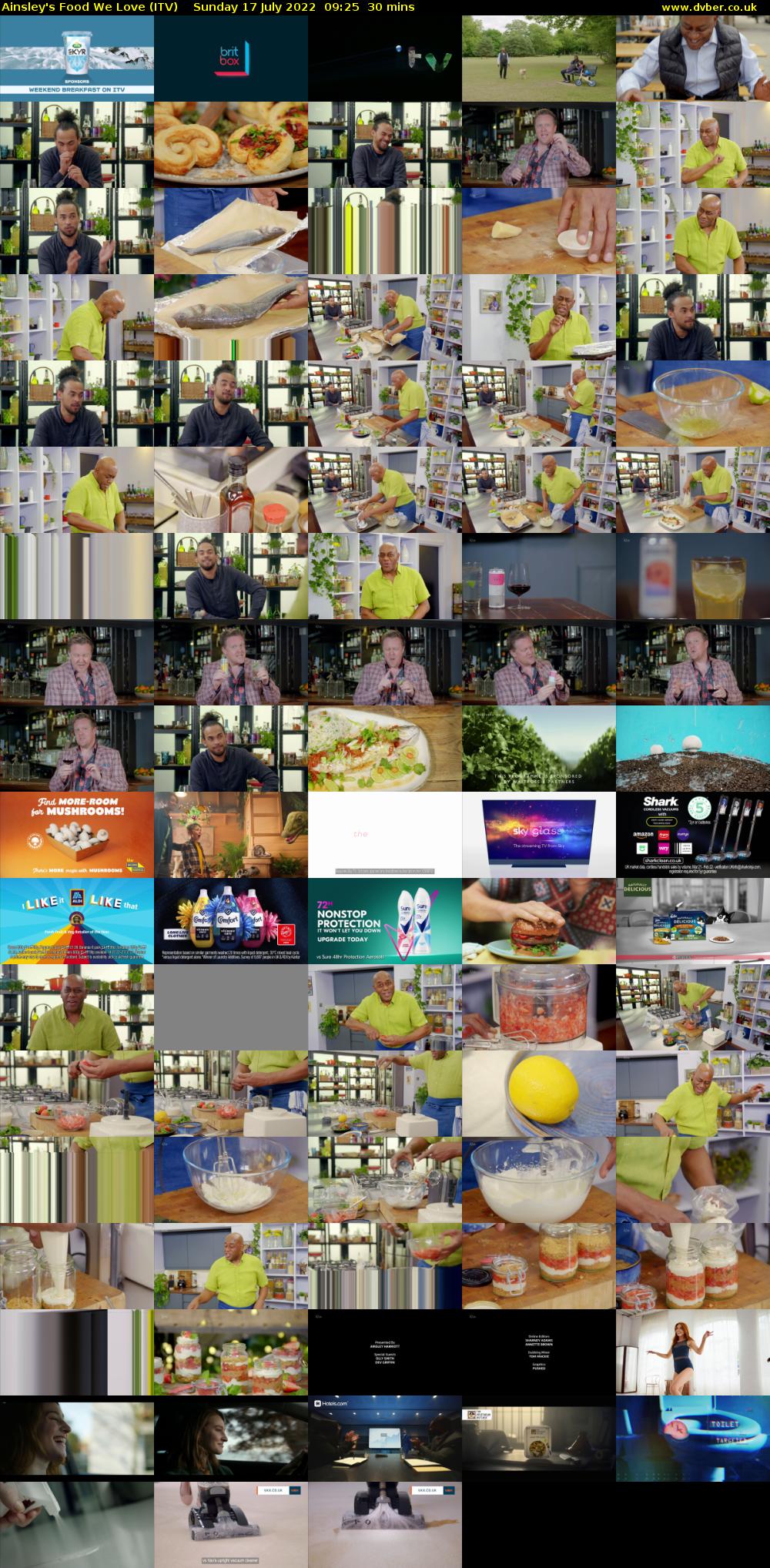 Ainsley's Food We Love (ITV) Sunday 17 July 2022 09:25 - 09:55